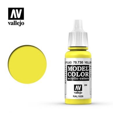 Model Color Amarillo Fluorescente ''206''