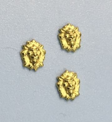 Cabeza de león 5x4 mm 10und