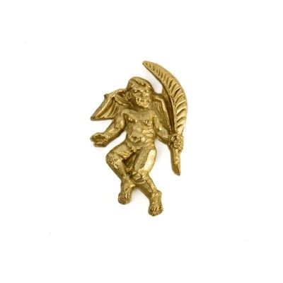 Angel con pluma en mano izquierda 22x16 mm