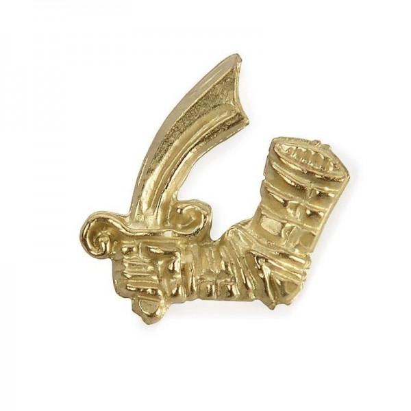 Ornamento de latón 13x12 mm