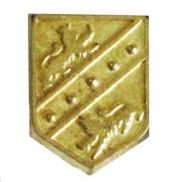 Escudo de latón 17x13 mm