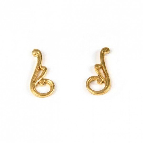 Ornamento de latón formas 13x7 mm