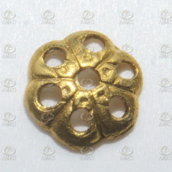 Ornamento de latón circular 4 mm