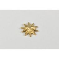 Ornamento de latón 9 mm de punta a punta