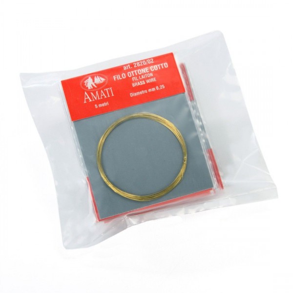 Hilo de latón 0.25mm x 5m