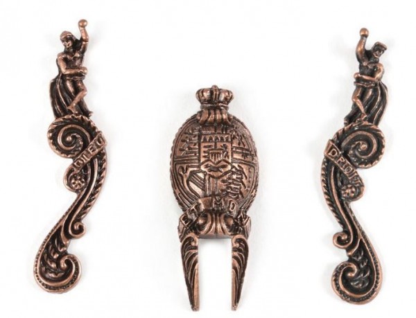 Mascarón de metal del H.M.S Victory 45 mm