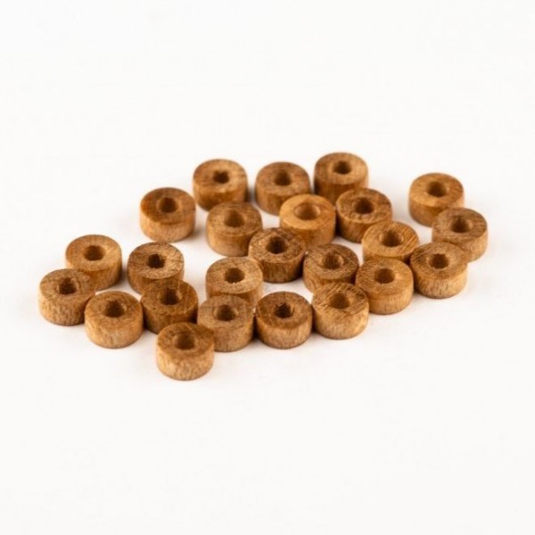 Rueda cureña de madera 4 mm