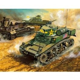 Tanque US M3A1 Stuart Light Tank  Escala1/35