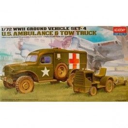 Vehículos US Ambulance & Tractor, escala 1/72