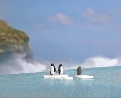 Pingüinos en el hielo 1/87