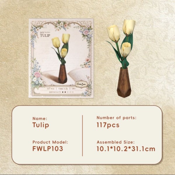Flores Tulip 117 Piezas