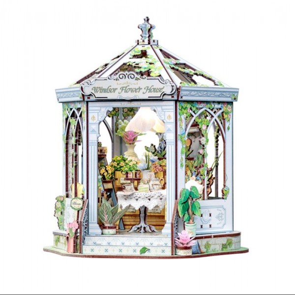 MINIATURE HOUSE WINDSOR FLOWER HOUSE 235 PIEZAS