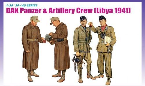 DAK Panzer & Artillery Crew Libya 1941 1/35