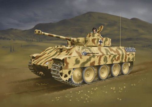 Bergepanther mit Aufgesetztem Pz.Kpfw.IV Turm 1/35