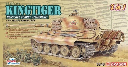 Sd.Kfz.182 Kingtiger Henschel w/zim MAGIC TRC 1/35