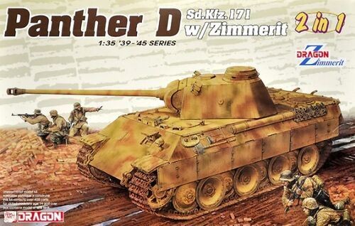 Sd.Kfz.171 Panther Ausf.D w/Zimmerit (2 in 1) 1/35