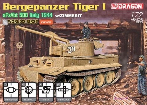 Bergepanzer Tiger I w/Zimmerit 1/72