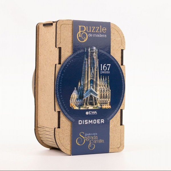 PUZZLE SAGRADA FAMILIA 167 PIEZAS CAJA DE MADERA