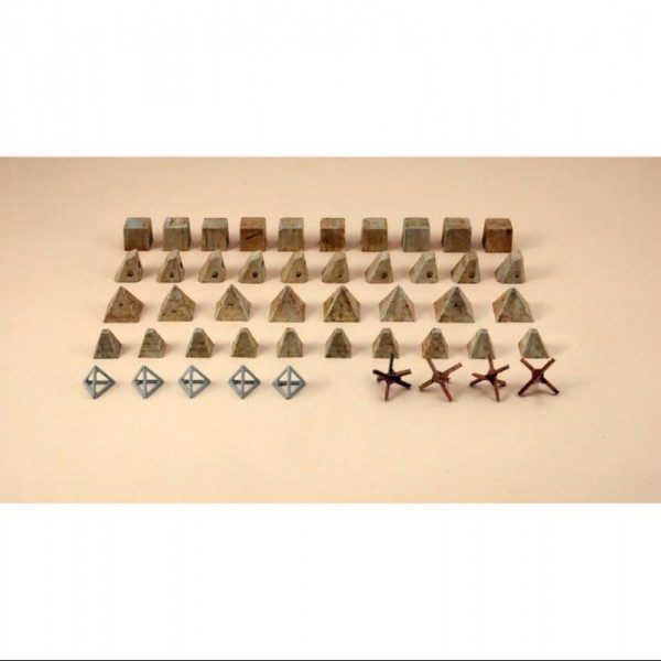 DIORAMA ANTI TANK OBSTACLES 1:72