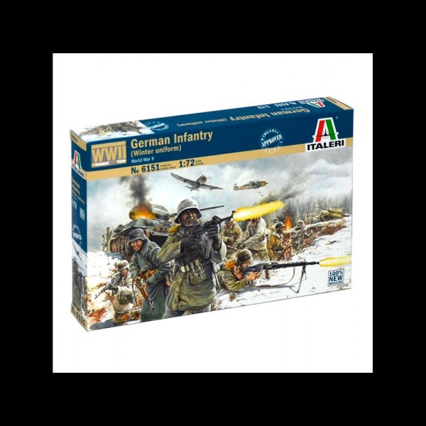 FIG. SOLDADOS GERMAN INFANTRY - WINTER UNIF. (WWII) 1:72