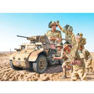 VEHÍCULO MILITAR AUTOBLINDA AB 41 W/ BERSAGLIERI 1:35