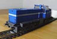 Locomotora de maniobras azul 1/87