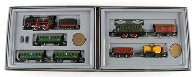Conjunto trenes vapor y electrico aniversario 1/87