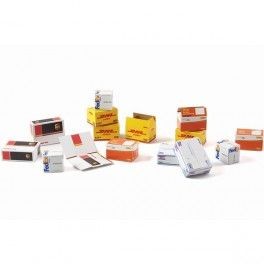 Cajas a Escala de Paquetería 34 uds. Escala: 1/35 