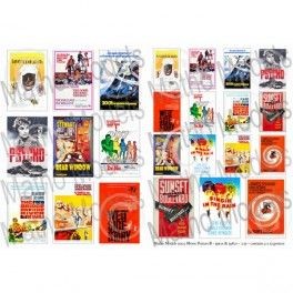 Pósters de Películas B 1950-60. Escala: 1/35