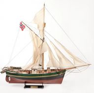 Maqueta del Gjøa: barco de Amundsen a escala 1:45