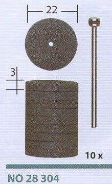 Juego 10 discos abrasivos carburo silicio