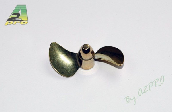 hélice de latón bipala 50 mm derecha
