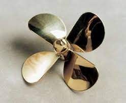 Hélice latón cuadripala 20 mm derecha