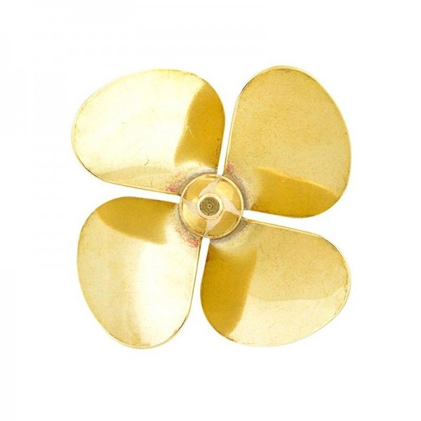 Hélice latón cuadripala 35 mm izquierda