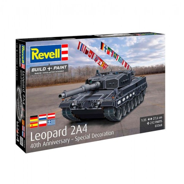 TANQUE LEOPARD 2A4 - SPECIAL DECORATION 40TH ANNIVERSARY 1:35