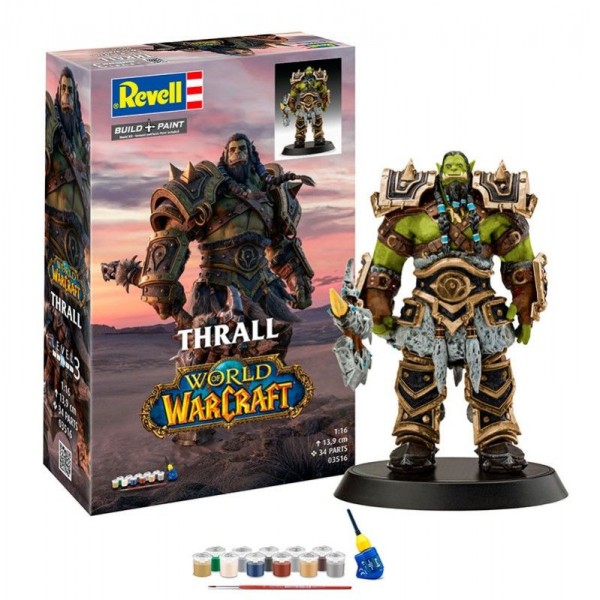 MAQUETA CON ACC. THE ORC THRALL: WORLD OF WARCRAFT 1:16