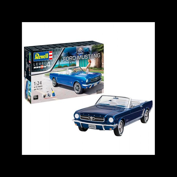 REVELL MAQUETA CON ACC. COCHE FORD MUSTANG 60TH ANNIVERSARY 1:24