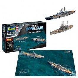 First Diorama Set Bismarck Battle escala 1:1200