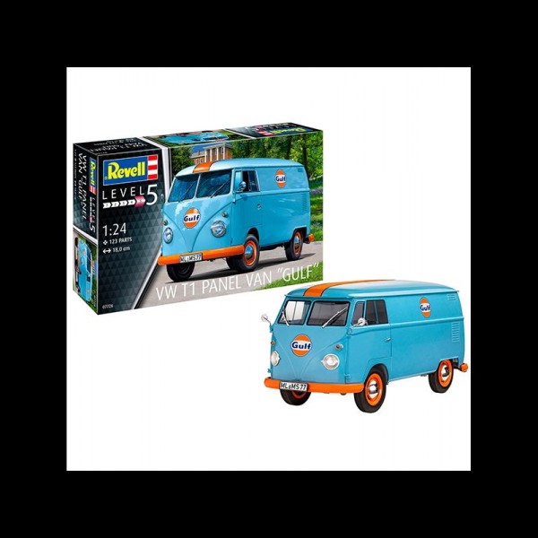 REVELL MAQUETA FURGONETA VW T1 PANEL VAN (GULF DECORATION) 1:24