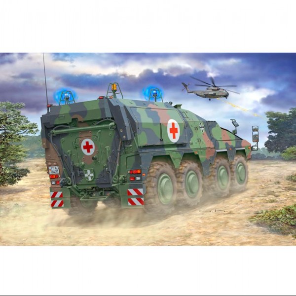 MODEL SET VEHÍ­CULO MILITAR GTK BOXER SGSANKFZ 1:72