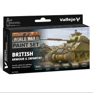 SET 6 MODEL COLOR BRITISH ARMOUR INFANTRY 18 ML
