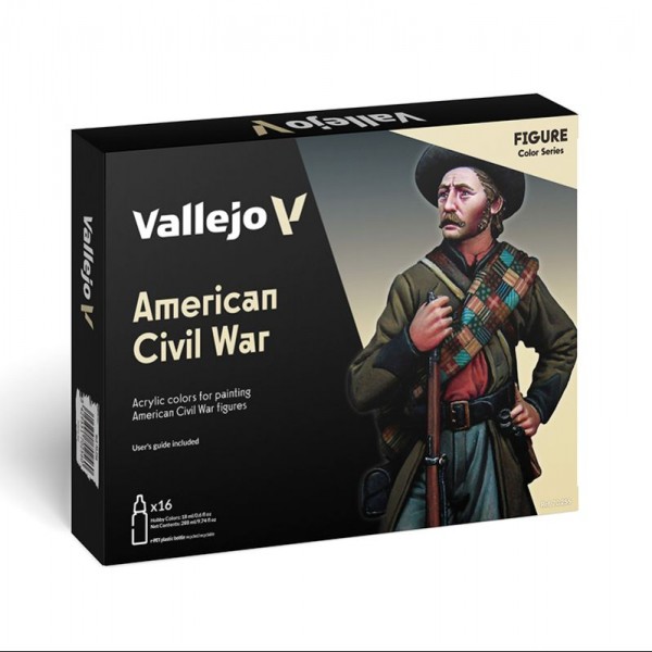 FIGURAS / SET 16 MODEL COLOR AMERICAN CIVIL WAR 18ML