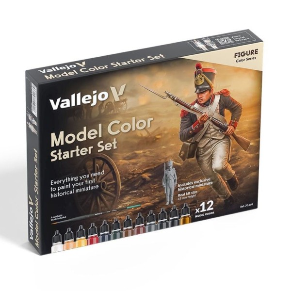 et 12 Model Color Starter Set (Incluye Figura Y Pincel)