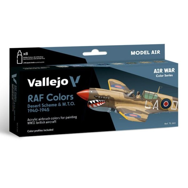 SET 8 MODEL AIR WWII RAF DESERT 1940-1945 18 ML