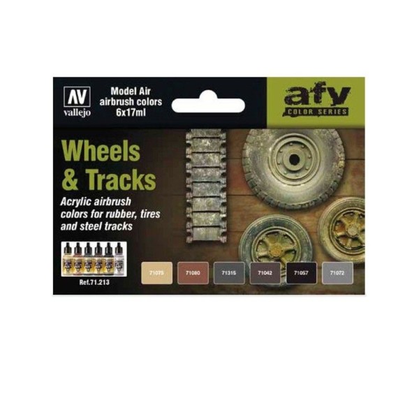 SET 6 MODEL AIR WHEELS & TRACKS 18 ML