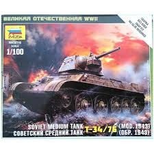 SOVIET MEDIUM TANK T-34/76 MOD 1942 1/100