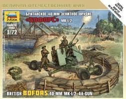 BRITISH BOFORS 40 MM MK-2 AA 1/72