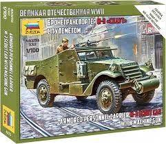 SOVIET M-3 SCOUT CAR WITH MACHINE GUN 1/100