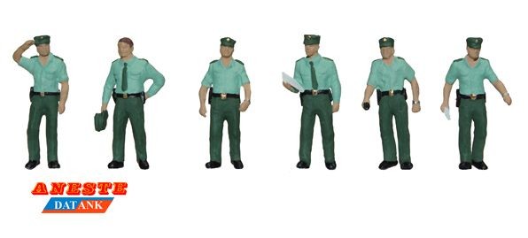 Guardia Civil verano andando 1/87