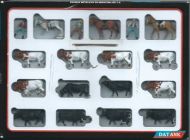 Set de toros y mayorales 1/87